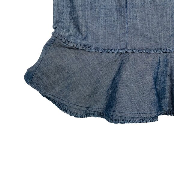 Y2K Simon Chang Denim Midi Skirt size medium - Picture 11 of 14